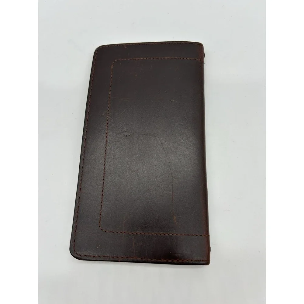 Silver Creek Classics Men's Brown Leather Rodeo Wallet w/Buffalo Nickle Concho